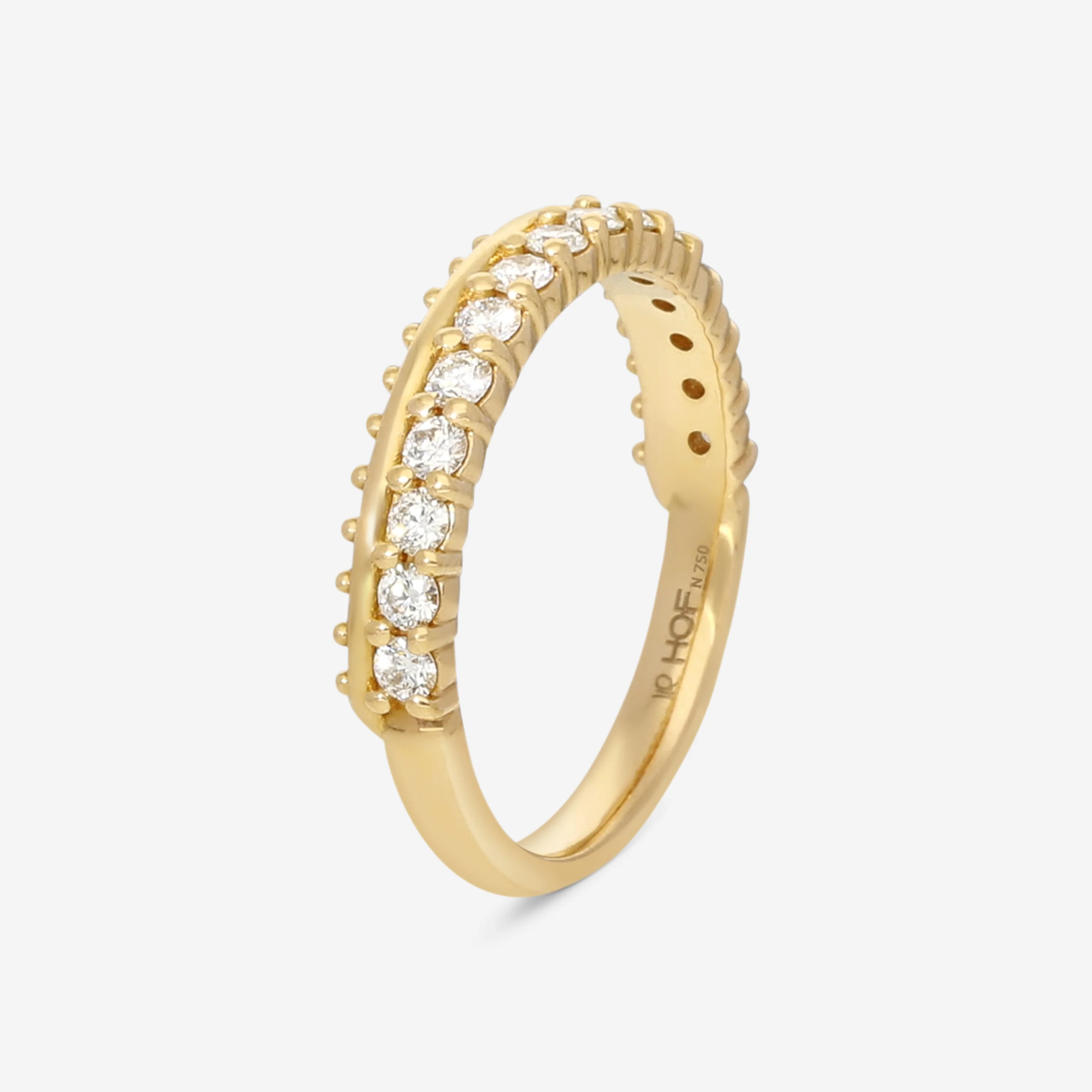 Image of Hearts On Fire Sloane Picot 18K Rose Gold All In A Row Band Ring Sz. 6.25 HP-HBA75688R-N