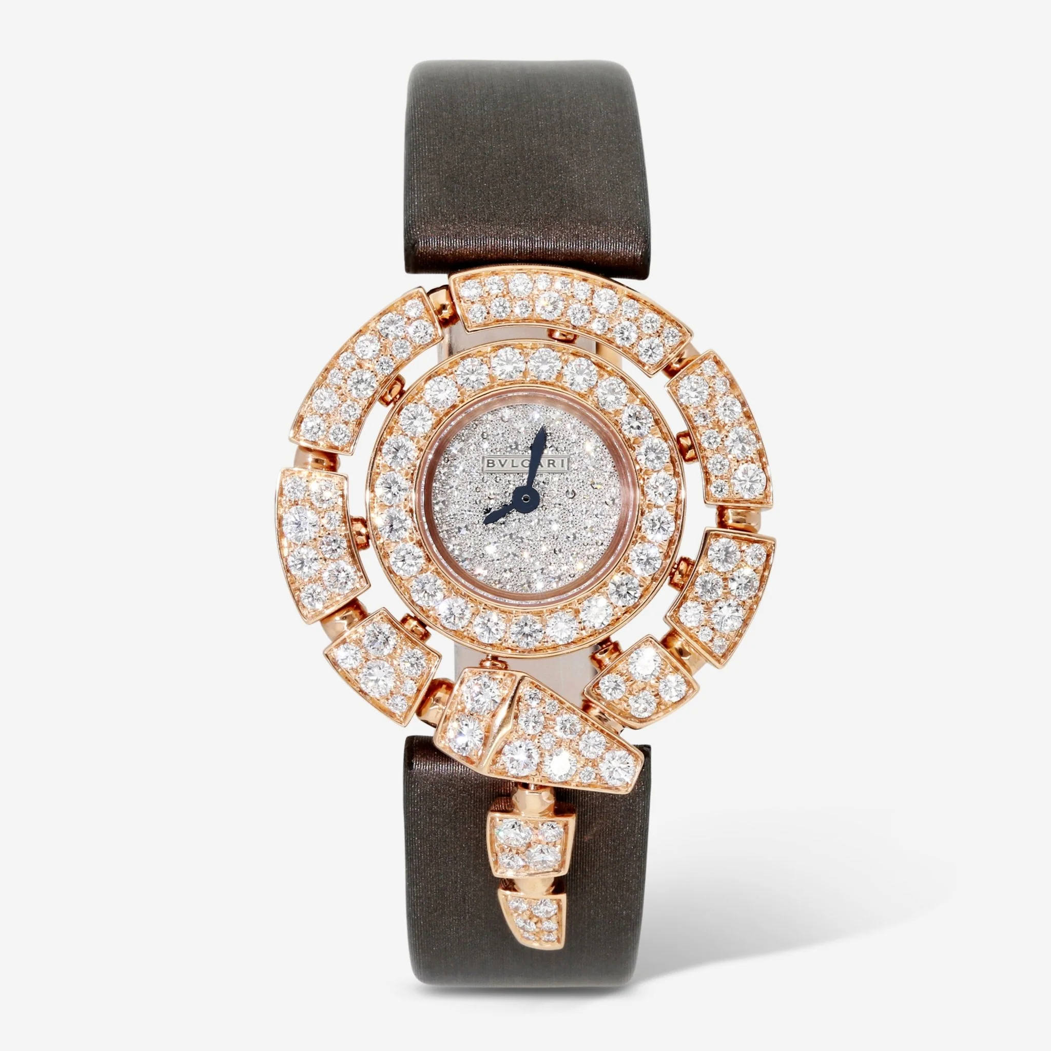 Image of Bulgari Serpenti Incantati 18k Rose Gold Diamonds Quartz Ladies Watch
