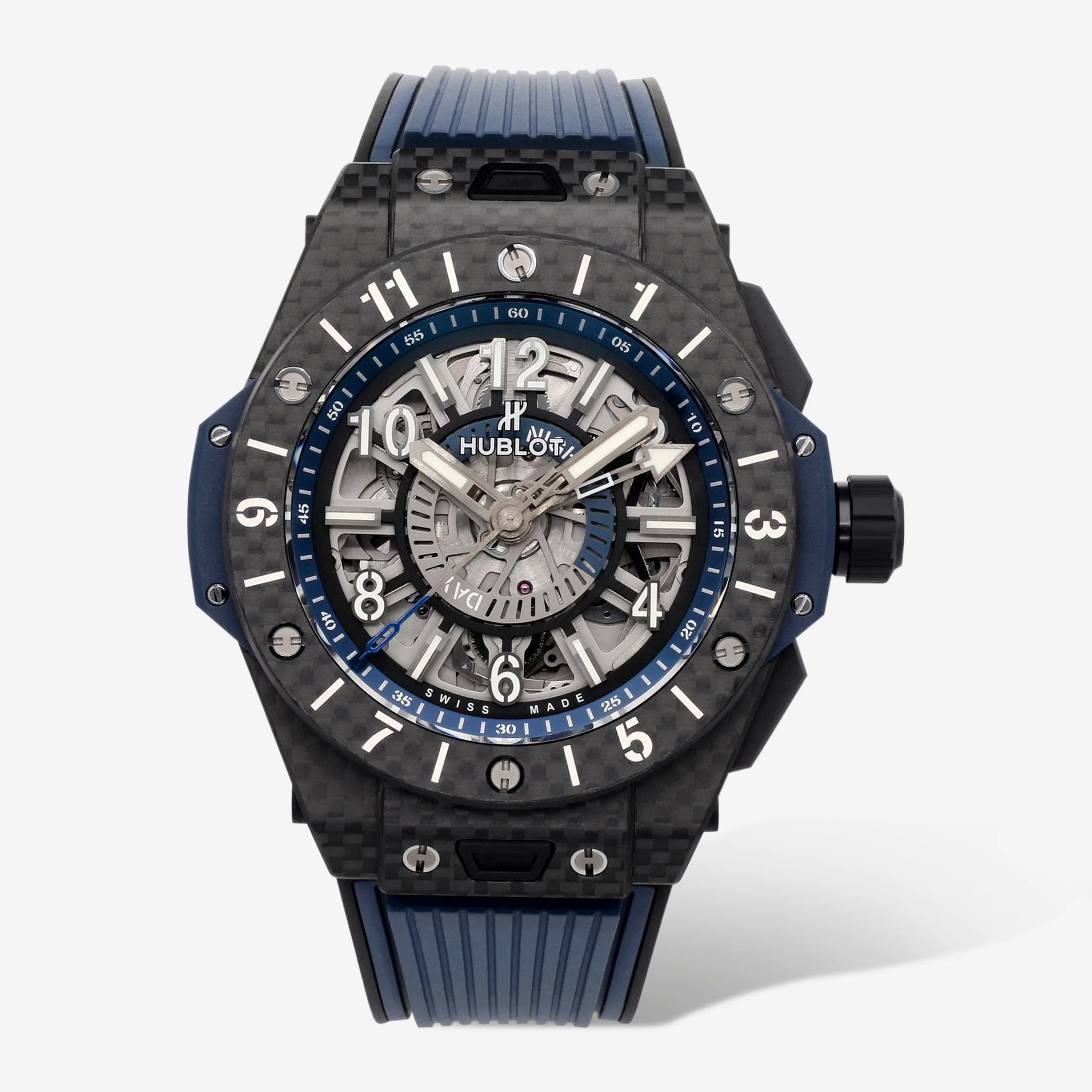 Image of Hublot Big Bang Unico GMT 45mm Carbon Fiber Automatic Men's Watch 471.QX.7127.RX