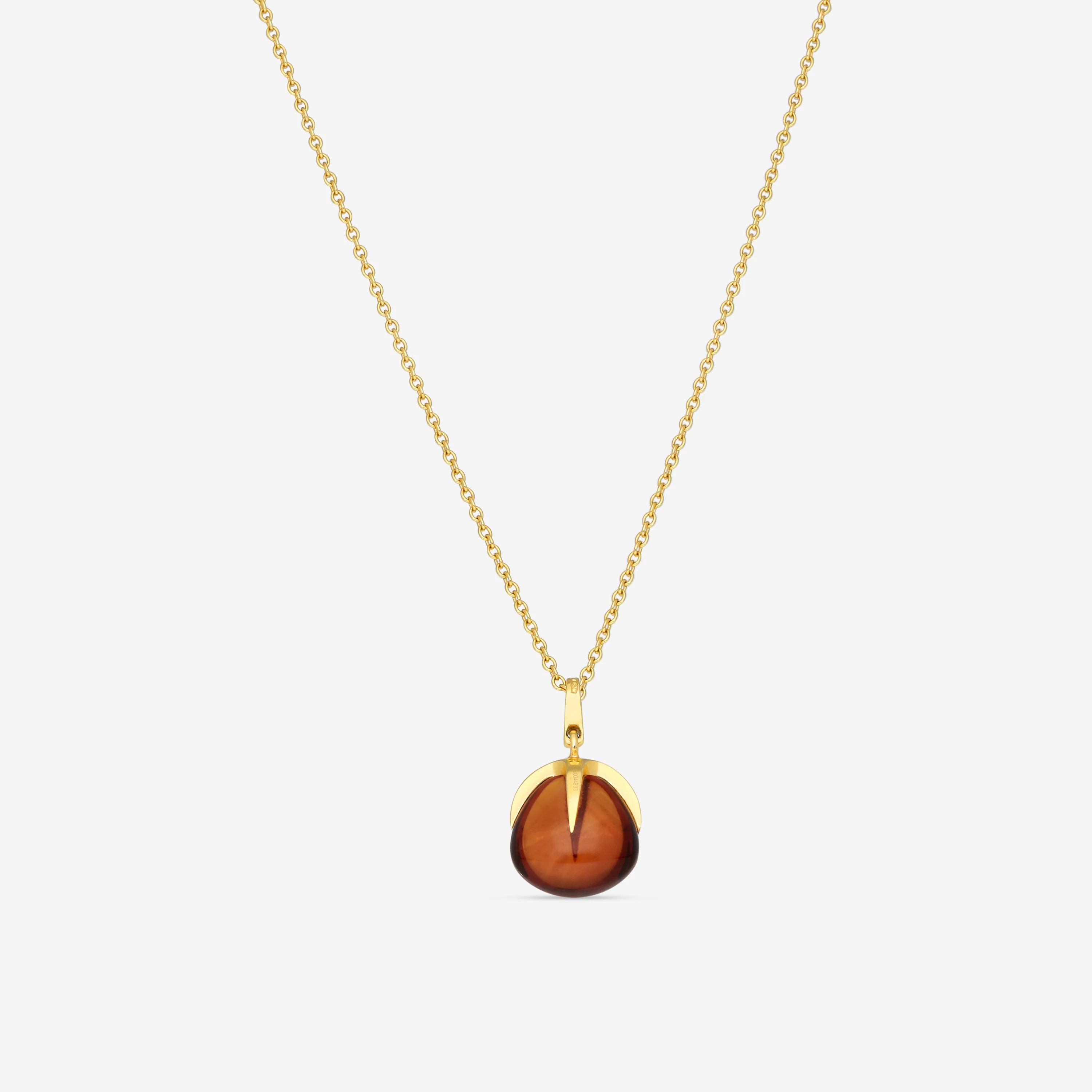 Image of Pomellato Veleno 18K Yellow Gold Madeira Quartz Pendant