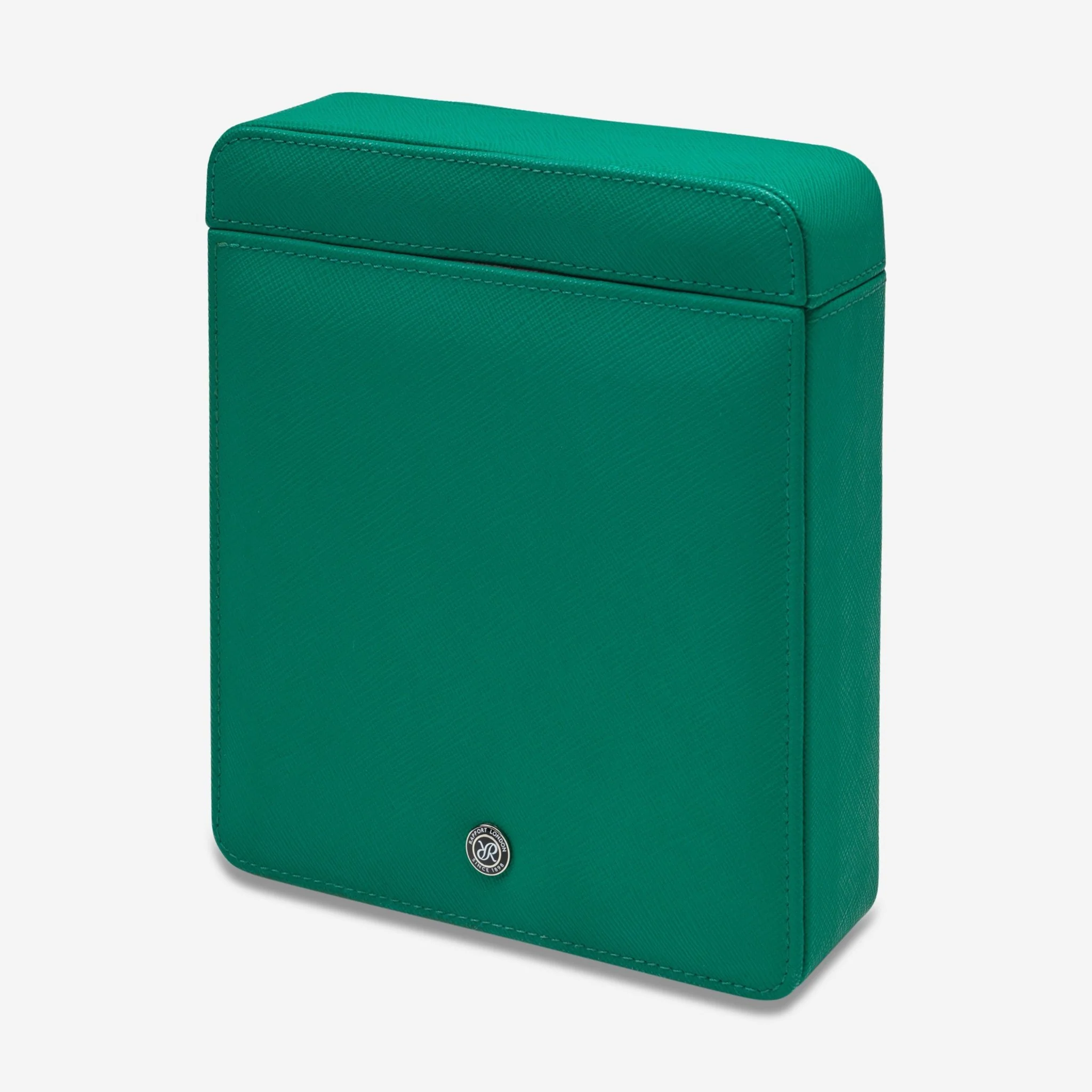 Image of Rapport Via Green Leather Duo Watch Slipcase