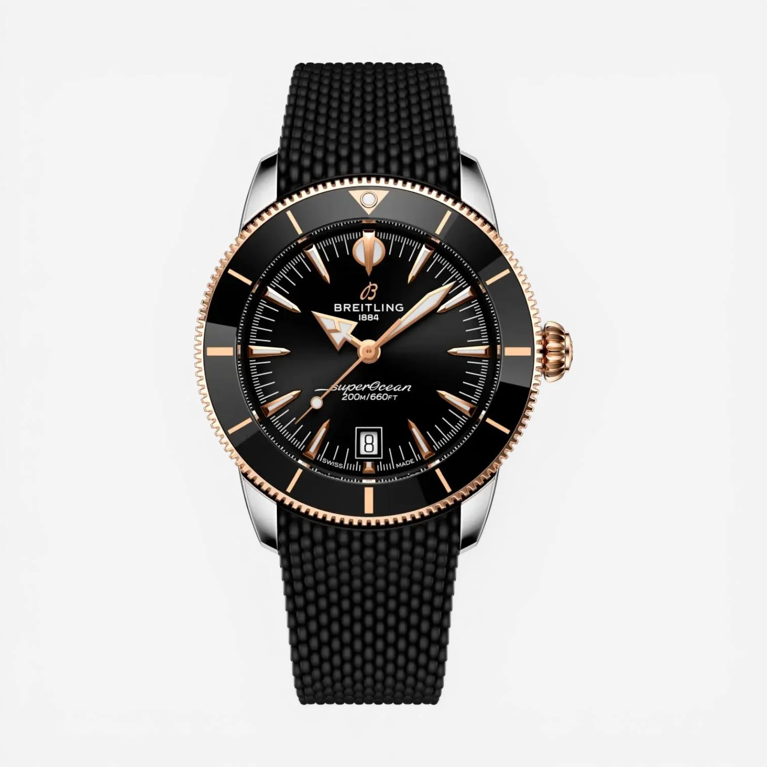 Image of Breitling Superocean Stainless Steel & 18K Rose Gold Men's Watch UB3111241B1S1