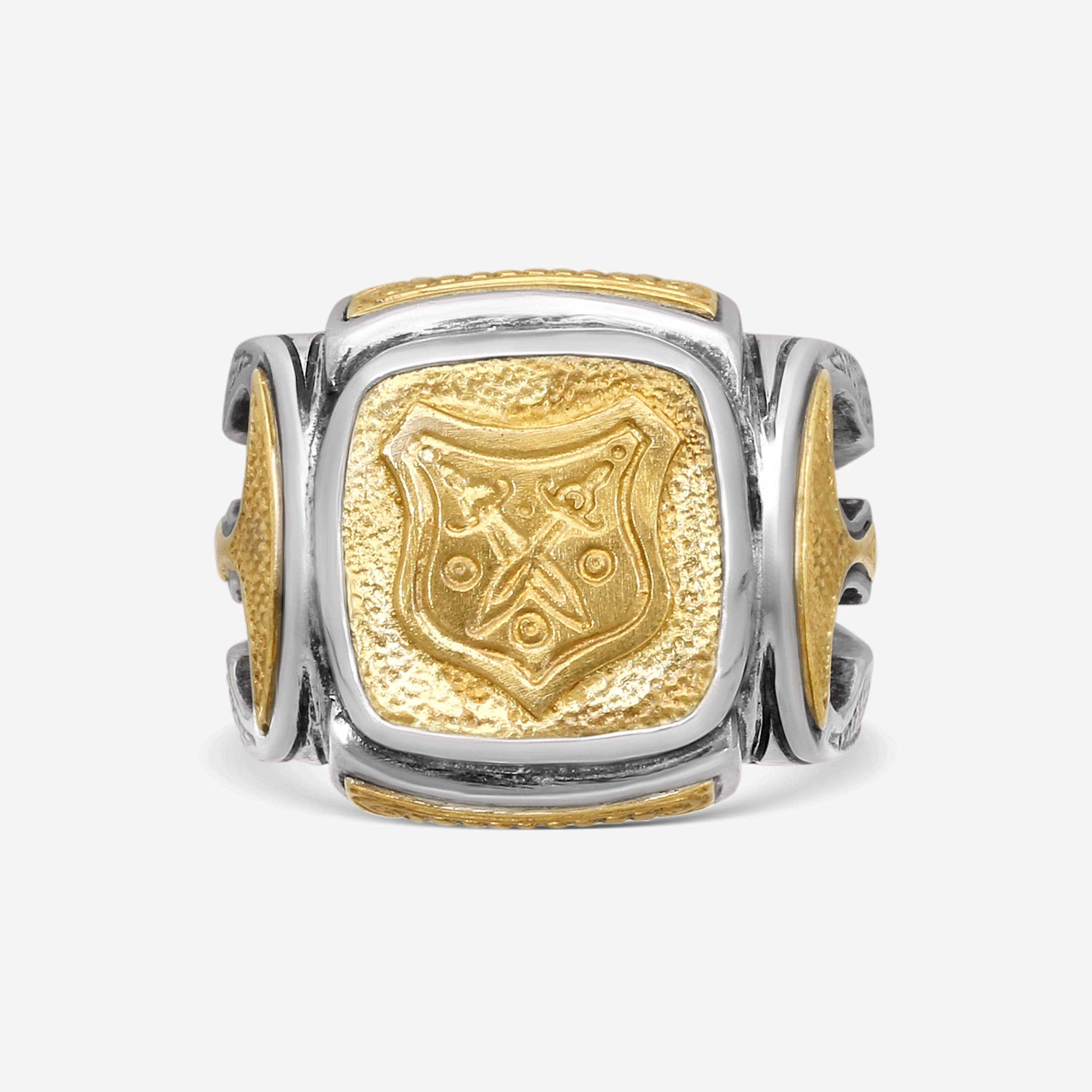 Image of Sterling Silver & Bronze Ring Sz. 10