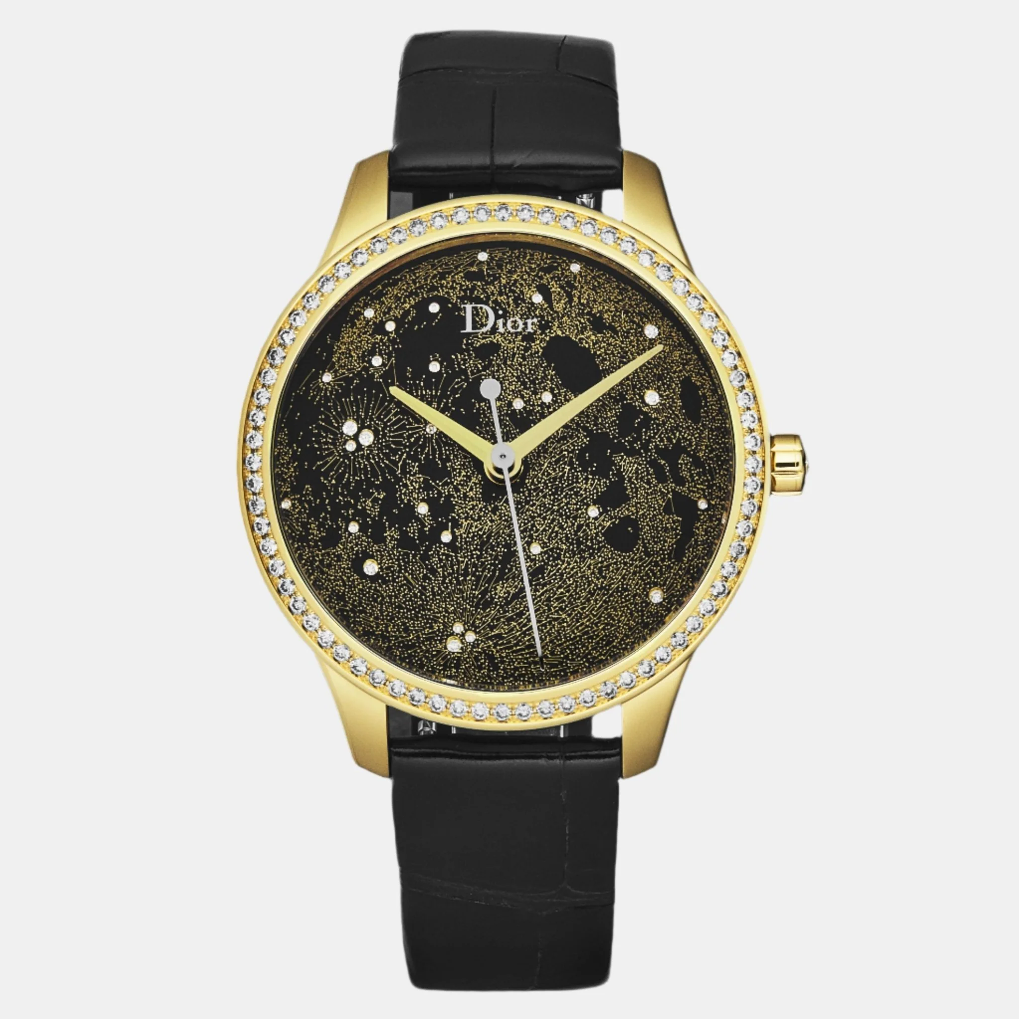 Image of Dior Montaigne 18K Yellow Gold Diamond 36mm Ladies Automatic Watch CD153550A001