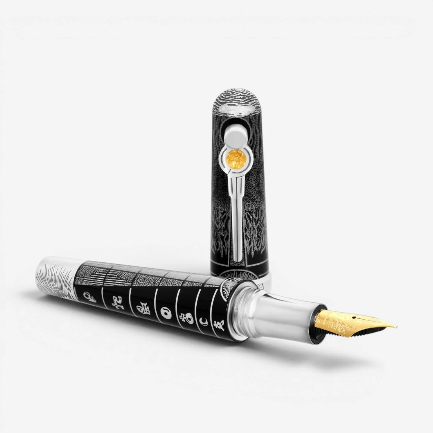 Image of Montegrappa The Alchemist LE Sterling Silver and Resin Fountain Pen (F) 