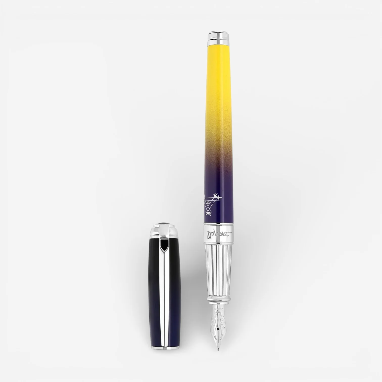 Image of S.T. Dupont Line D Montecristo la Nuit Blue Fountain Pen (M) 
