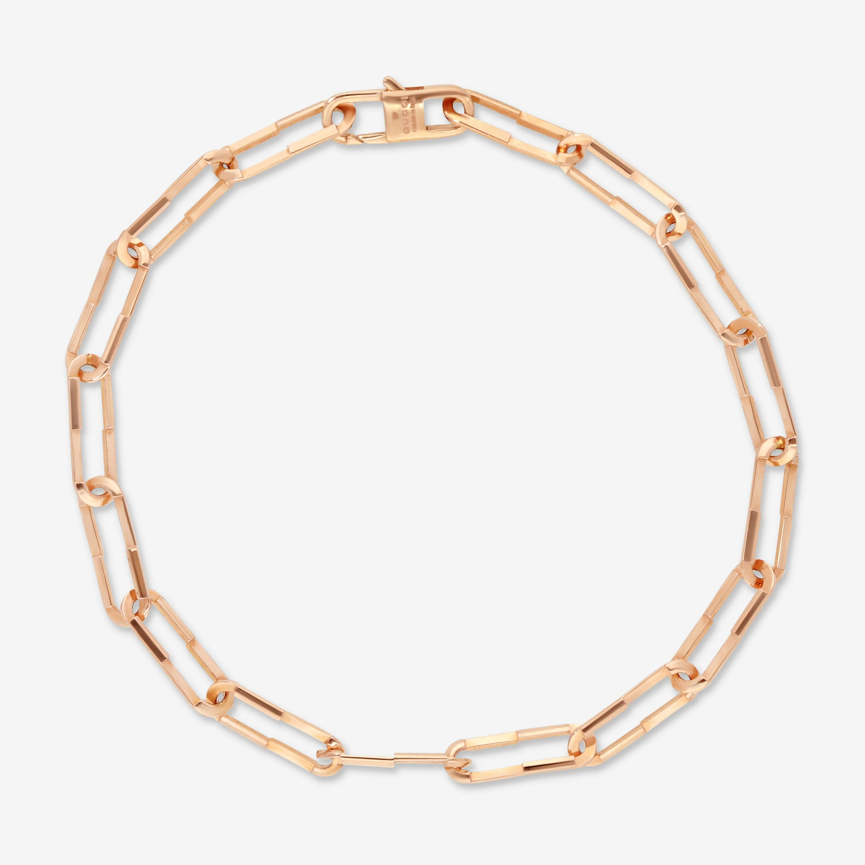 Image of Gucci Link to Love 18K Rose Gold Link Bracelet YBA744562001016