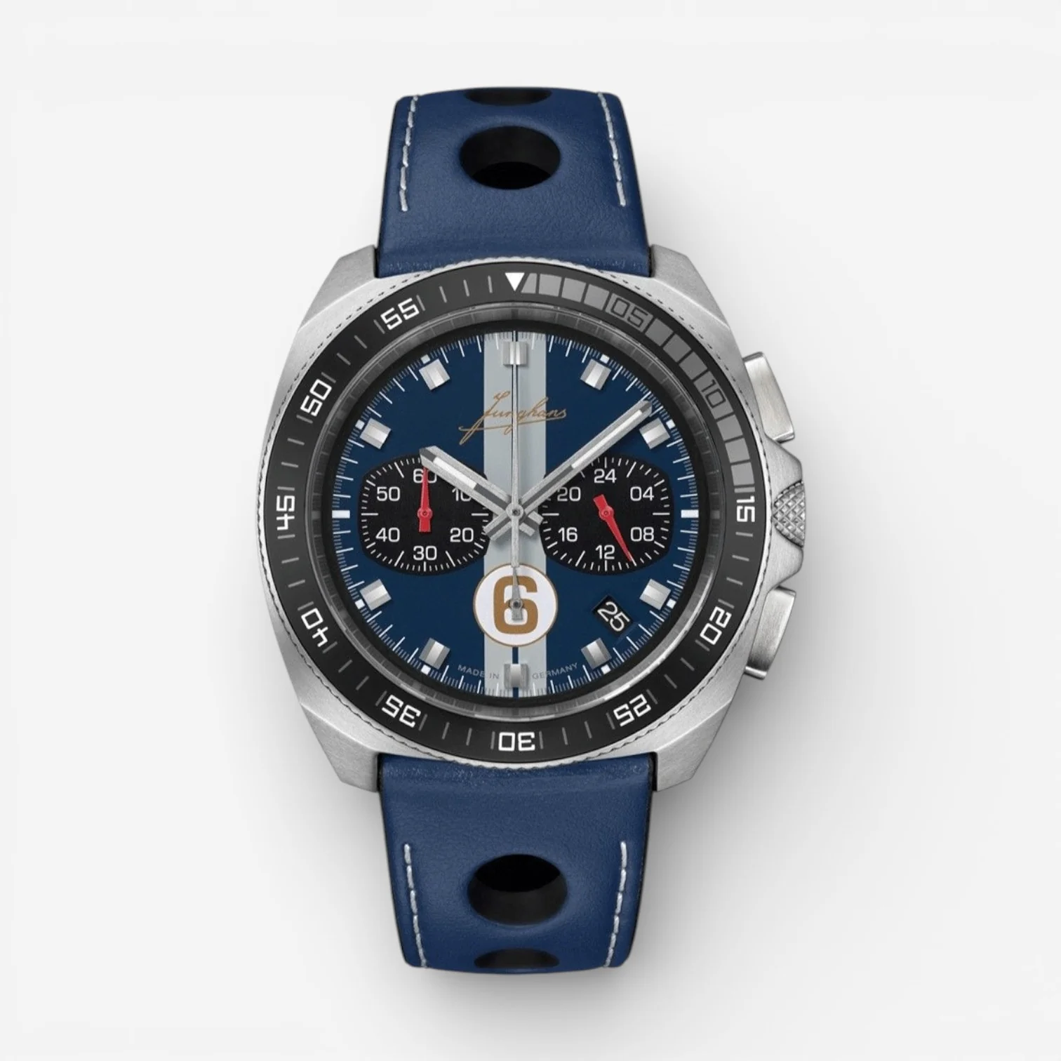 Image of Junghans 1972 Chronoscope Sports Edition Chronograph Stainless Steel Quartz Men's Watch 41/4577.00