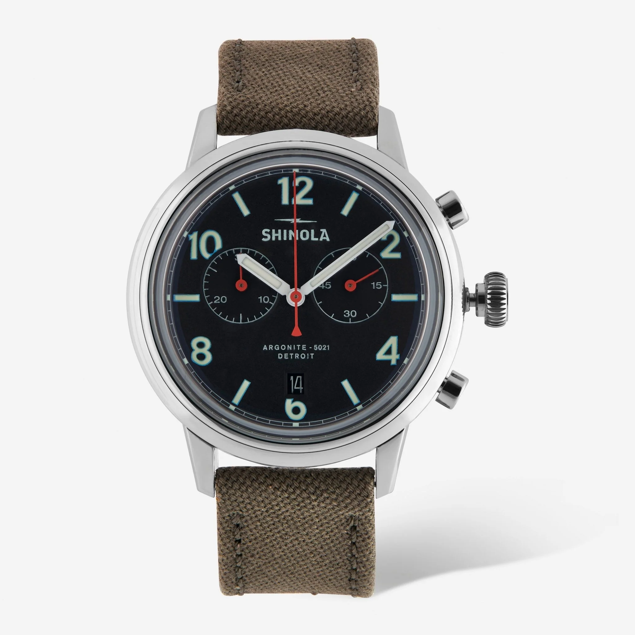 Image of Shinola The Traveler Stainless Steel 42mm Men's Quartz Chronograph Watch S0120245782