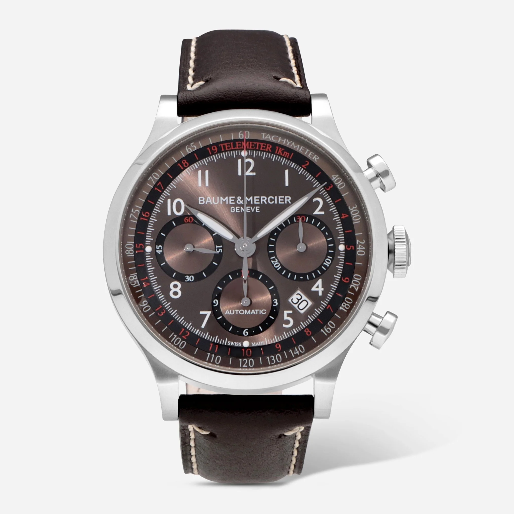 Image of Baume & Mercier Capeland Stainless Steel Automatic Men's Watch 10002