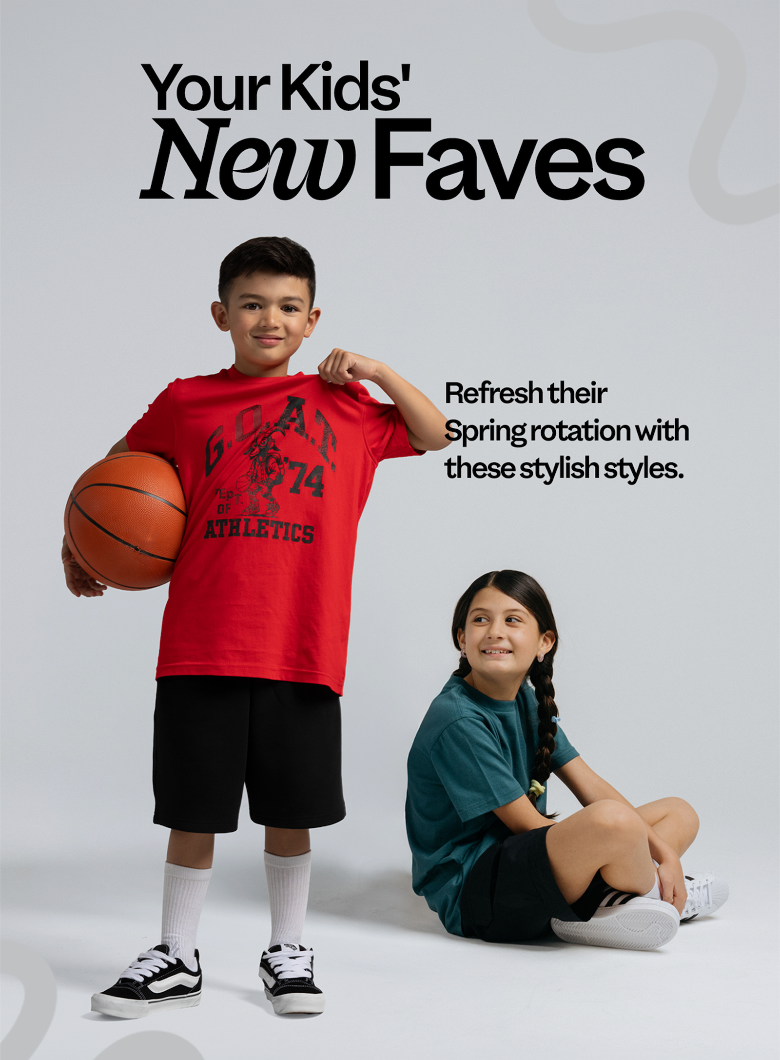 New Kids' Favorites! Refresh their spring rotation
