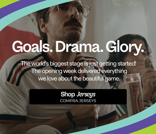 Goals. Glory. Drama. Shop all jerseys today!
