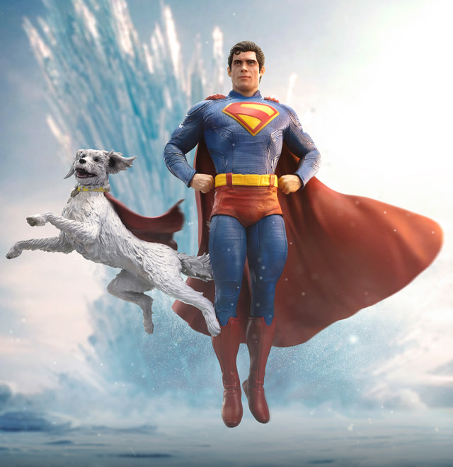 Superman & Krypto 1:10 Scale Statue