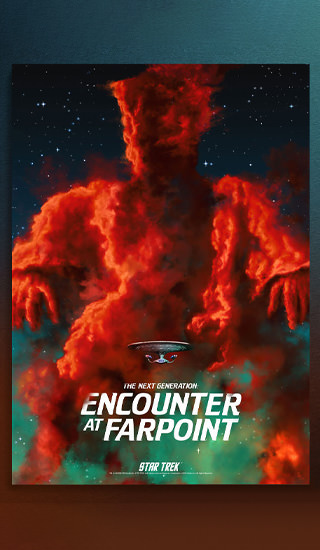 Star Trek: The Next Generation - Encounter at Farpoint (Star Trek) Art Print by Vice Press