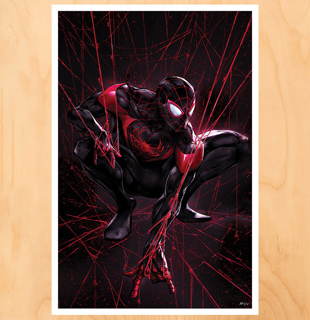 Spider-Man Miles Morales Art Print by Ivan Tao
