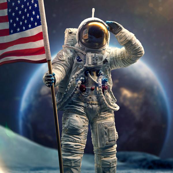 Apollo 11 Astronaut 1:10 Scale Statue by Iron Studios