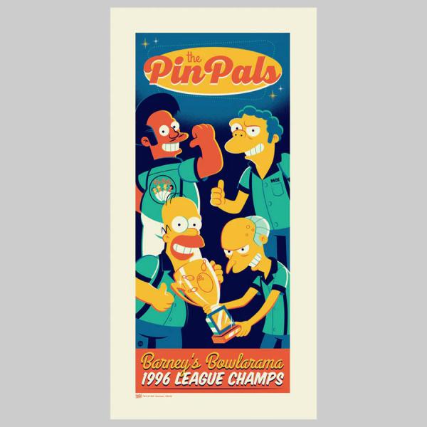 Pin Pals (The Simpsons) Art Print by ACME Archives