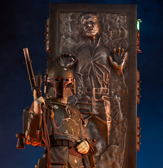 Boba Fett & Han in Carbonite Premium Format Figure
