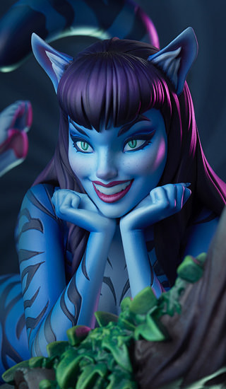 Lady Cheshire Cat Statue