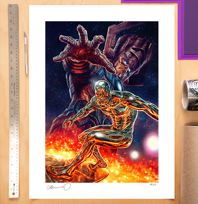 Galactus and the Silver Surfer Fine Art Print