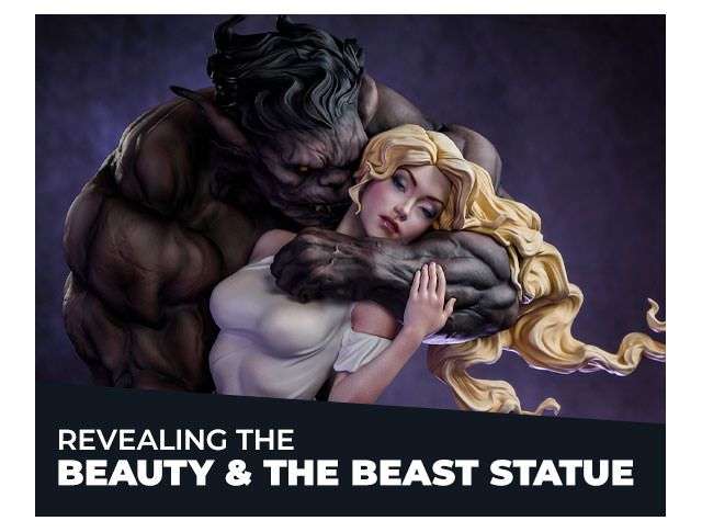 Revealing the Beauty and the Beast Statue