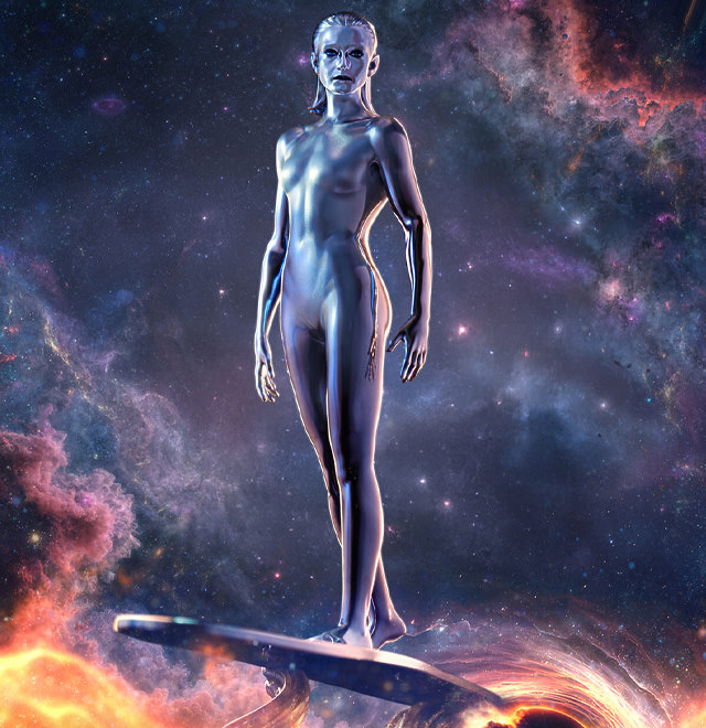 Silver Surfer 1:10 Scale Statue
