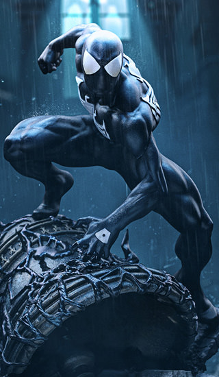 Spider-Man Black (Marvel) 1:10 Scale Statue by Iron Studios