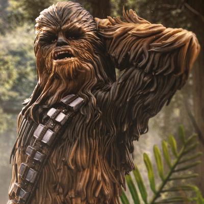 Chewbacca and Tokkat 1:10 Scale Statue