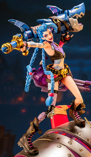 Jinx & Warwick (League of Legends) 1:10 Scale Statue by PureArts
