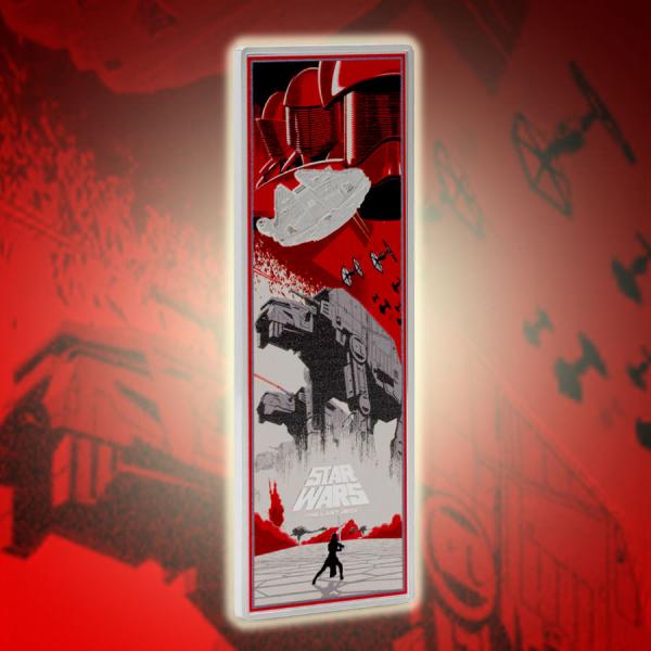 The Last Jedi™ Poster Silver Collectible by Agoro