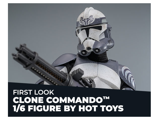 First Look: Clone Commando™ 1/6 Figure by Hot Toys