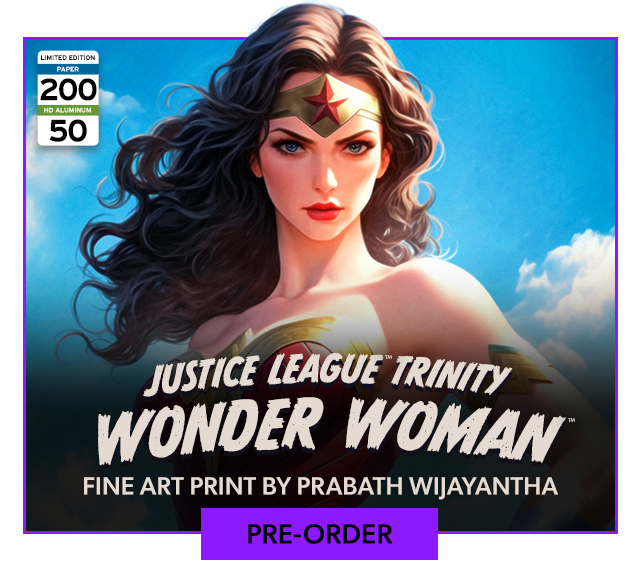 Justice League Trinity: Wonder Woman™ (DC Comics) Fine Art Print by Sideshow Collectibles