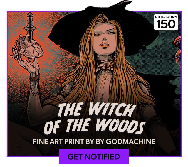The Witch of the Woods Fine Art Print By Godmachine