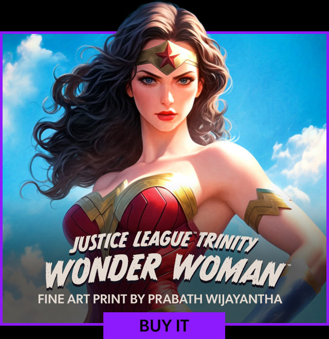 Justice League Trinity: Wonder Woman Fine Art Print
