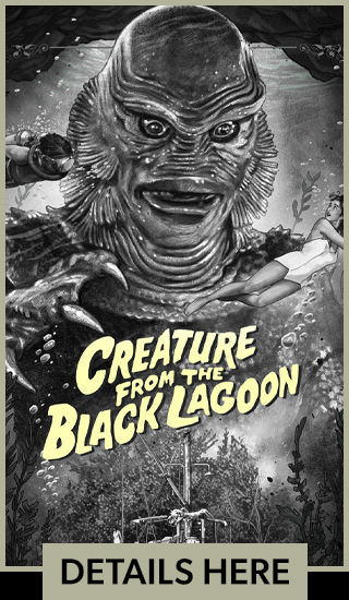Creature from the Black Lagoon (Silver Screen) Fine Art Print