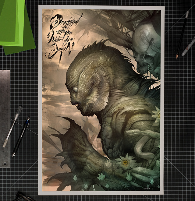 The Creature From the Black Lagoon Fine Art Print