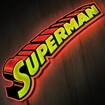 Vintage Superman LED Logo Light (Small) Wall Light