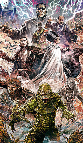 Universal Monsters Art Print by Vincenzo Riccardi