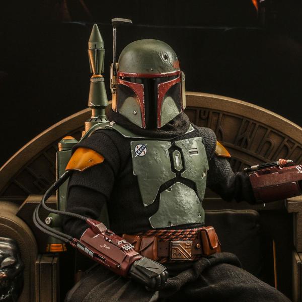 Boba Fett (Repaint Armor) and Throne Sixth Scale Figure Set by Hot Toys