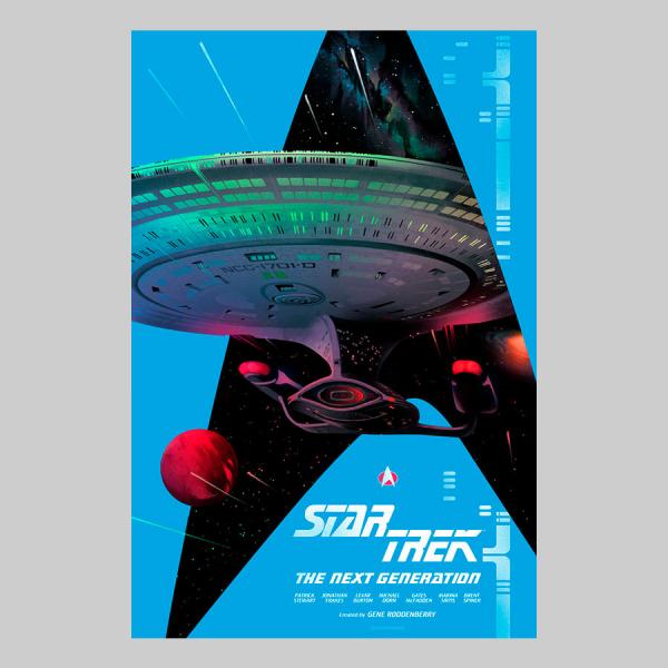 Star Trek: The Next Generation Foil Variant Art Print by Lyndon Willoughby