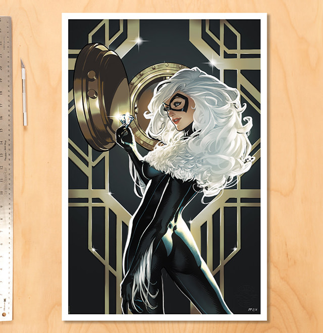 Black Cat Fine Art Print by artist Pablo Villalobos