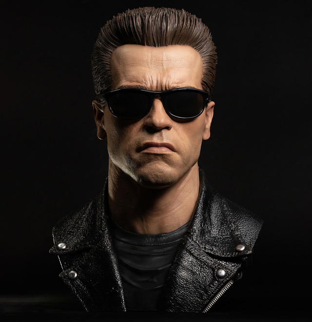T-800 Model 101 Art Mask Life-Size Bust - 1:1 Scale (PureArts)