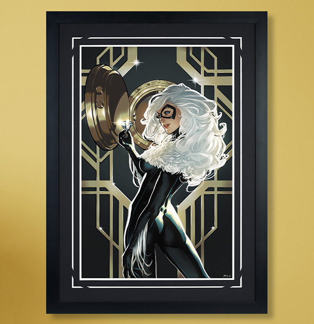 Black Cat Art Print by Pablo Villalobos