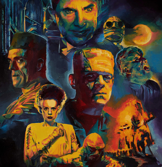 Universal Monsters Fine Art Print by artist Chris Valentine