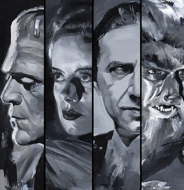 Universal Monsters Portraits Fine Art Prints by artist Chris Valentine