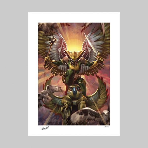 Hawkgirl™ Art Print by Derrick Chew