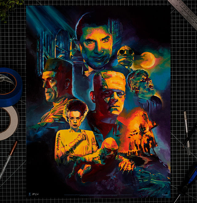 Universal Monsters Art Print by Chris Valentine