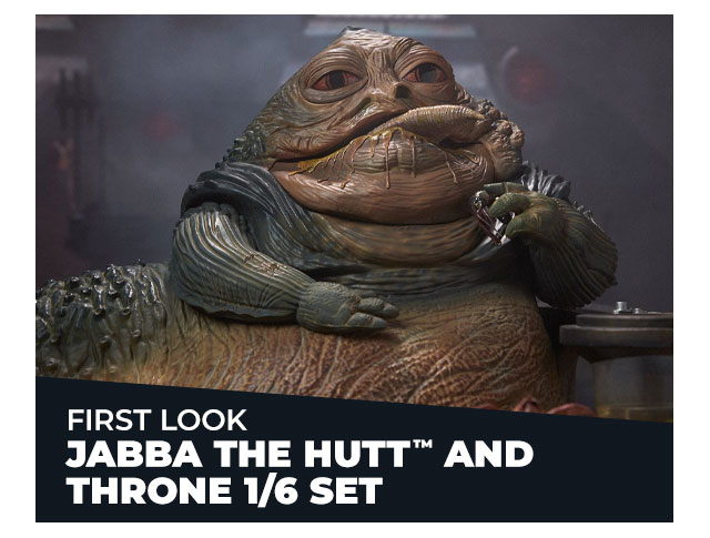 First Look: Jabba the Hutt™ and Throne 1/6 Set