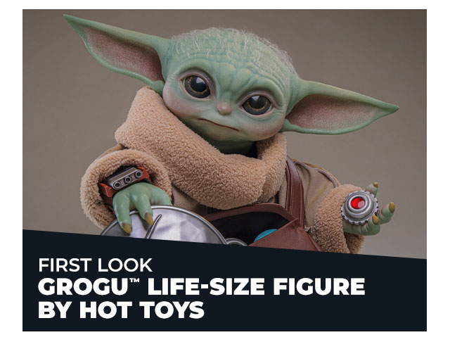 First Look: Grogu™ Life-Size Figure by Hot Toys