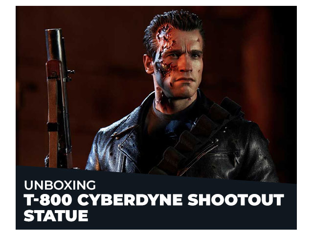 Unboxing the T-800 Cyberdyne Shootout Statue